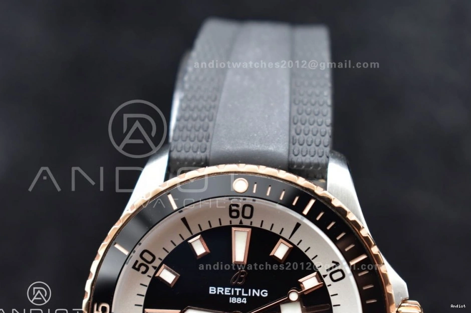 RG SuperOcean Best Strap 42 A2824 Automatic Black Rubber Edition Dial SS on Black BLSF 1:1 0211